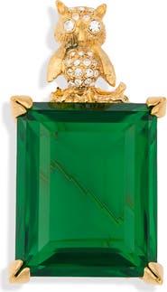 Kenneth Jay Lane Crystal Bird Pin
