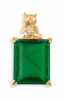 Kenneth Jay Lane Crystal Bird Pin