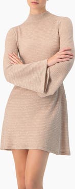 IVONNE Short Knitted Long Sleeve Dress