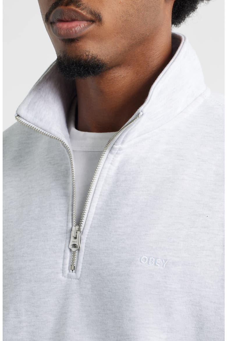 Established Works Quarter-Zip Fleece Pullover, Alternate, color, ASH GREY