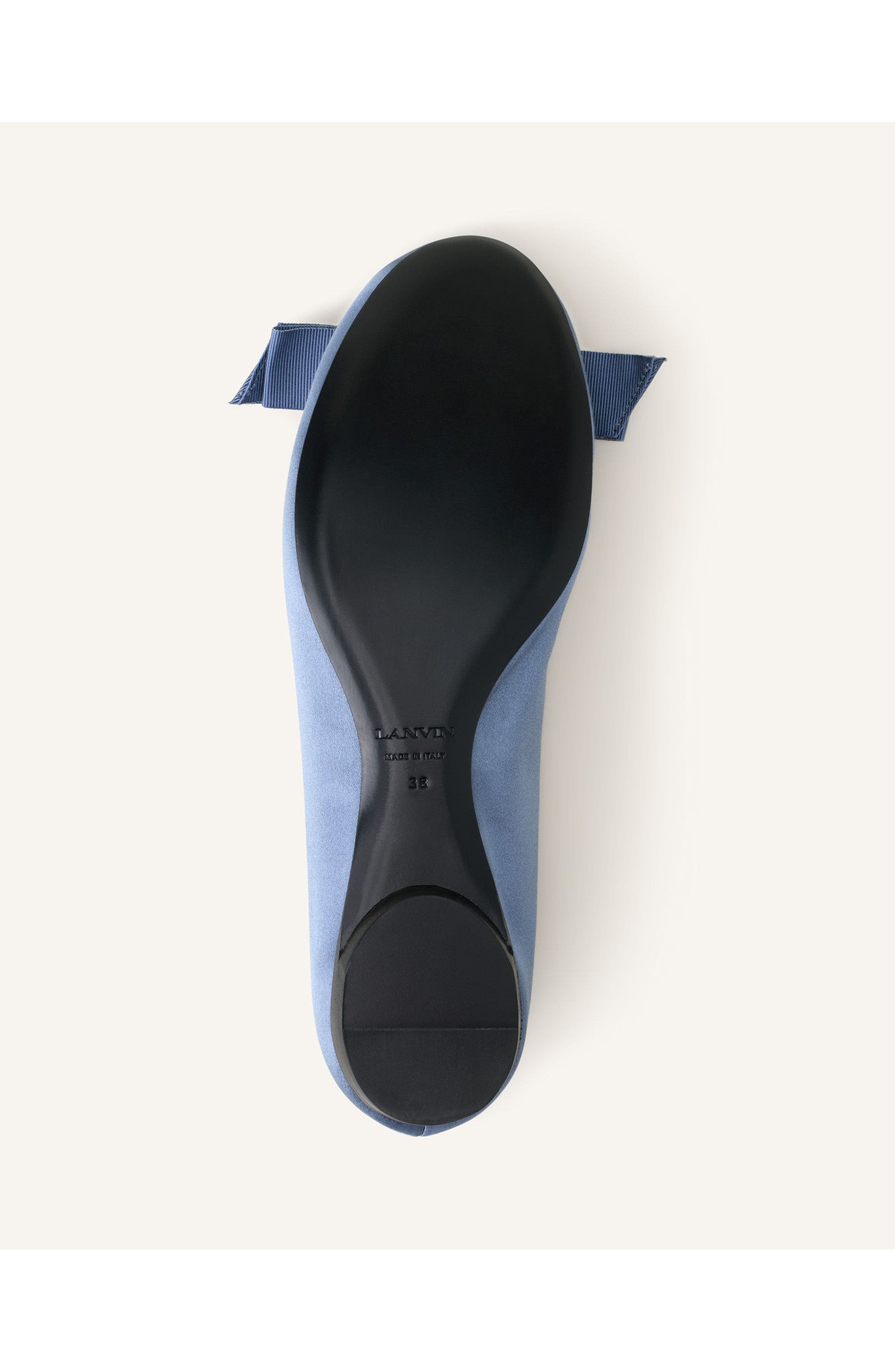 Lanvin The Ballerina With A Satin Bow, Alternate, color, Lanvin Blue