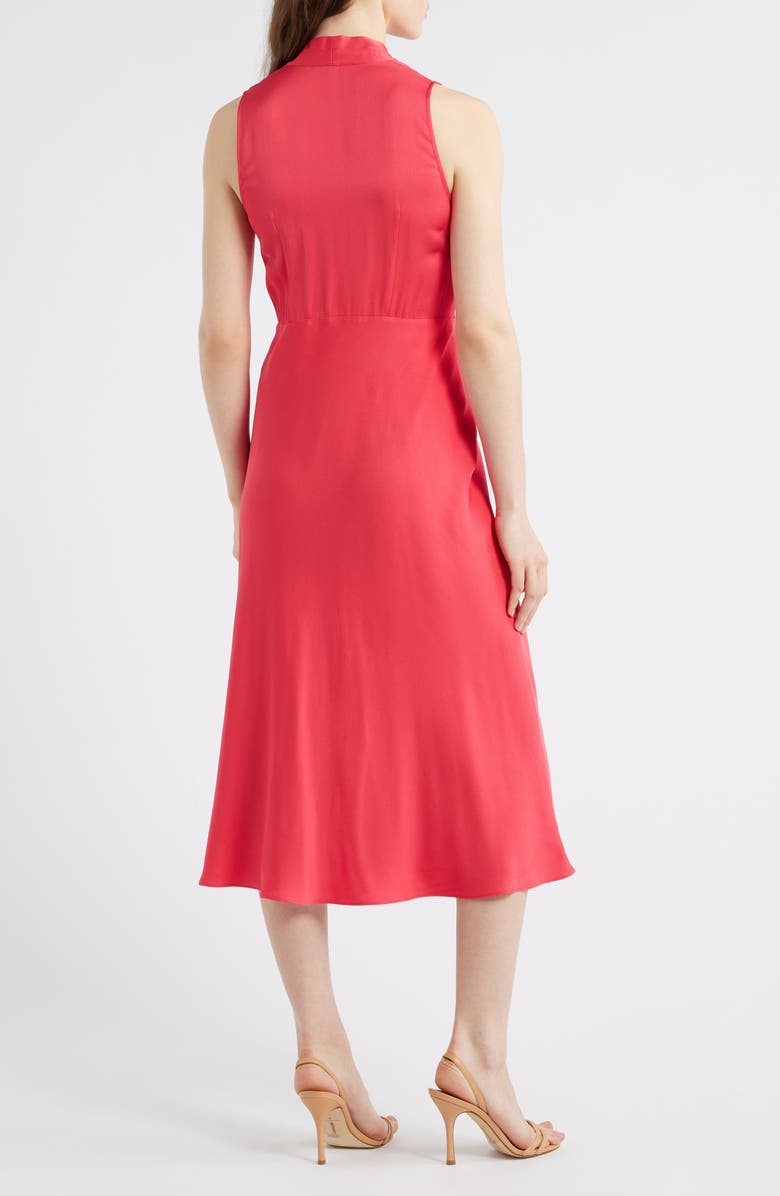 KOBI HALPERIN Lex Front Tie Midi Dress, Alternate, color, Poppy