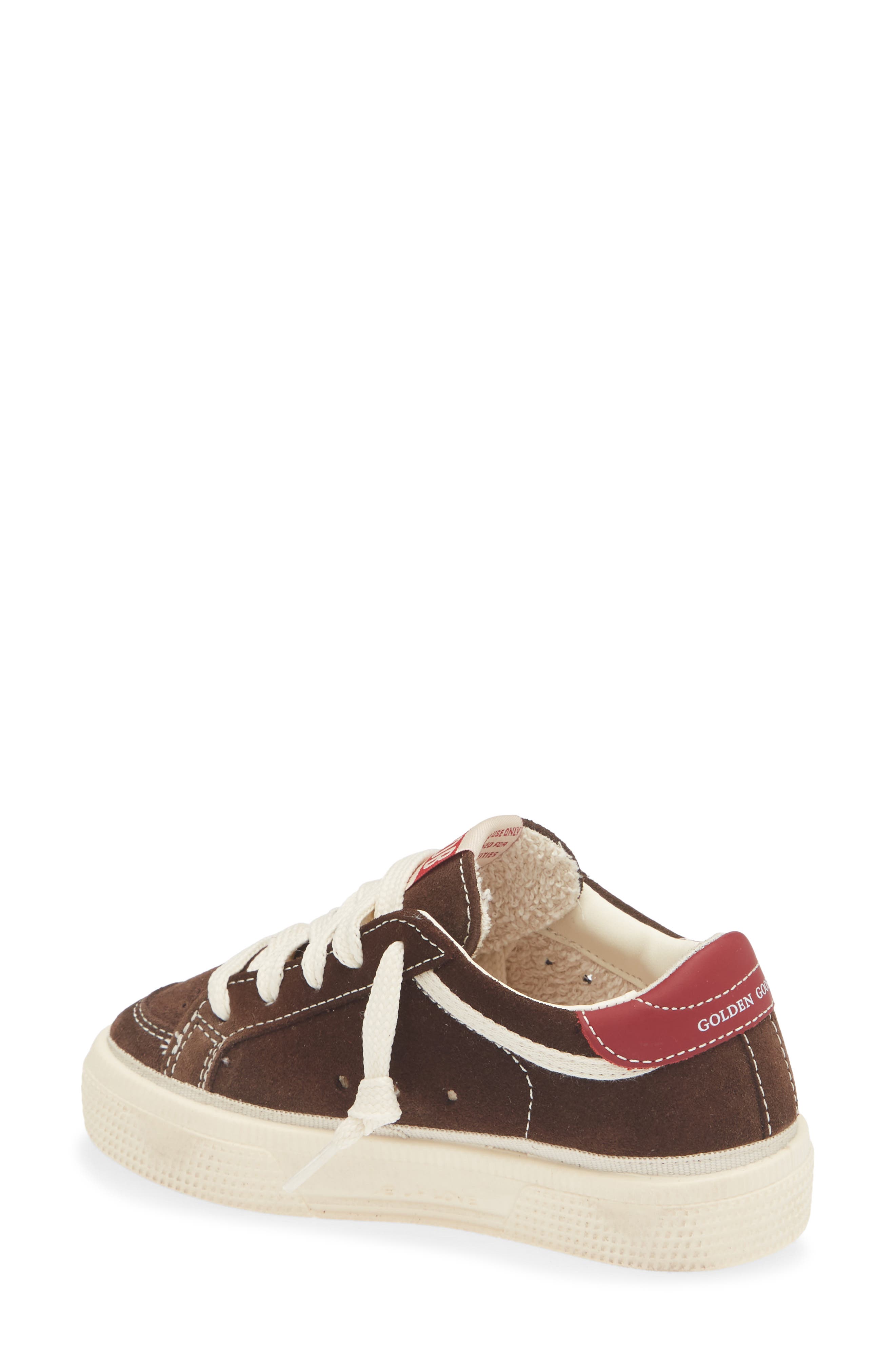 Kids' May Sneaker, Alternate, color, BROWN/ WHITE/ RED