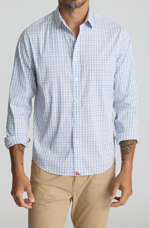 Kellerfield Plaid CottonTek™ Performance Button-Up Shirt