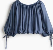 H&M Oversized Tie-detail Blouse