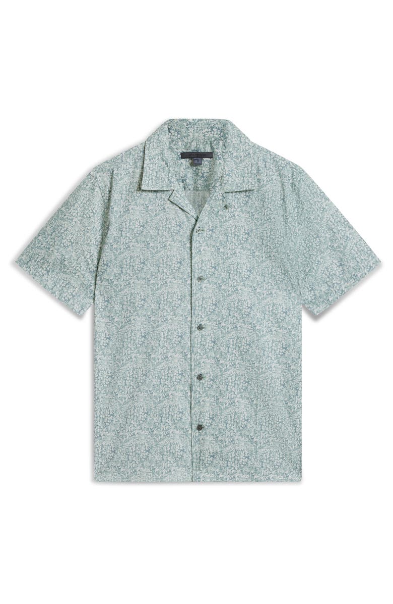 John Varvatos Danny Jungle Print Camp Shirt, Alternate, color,