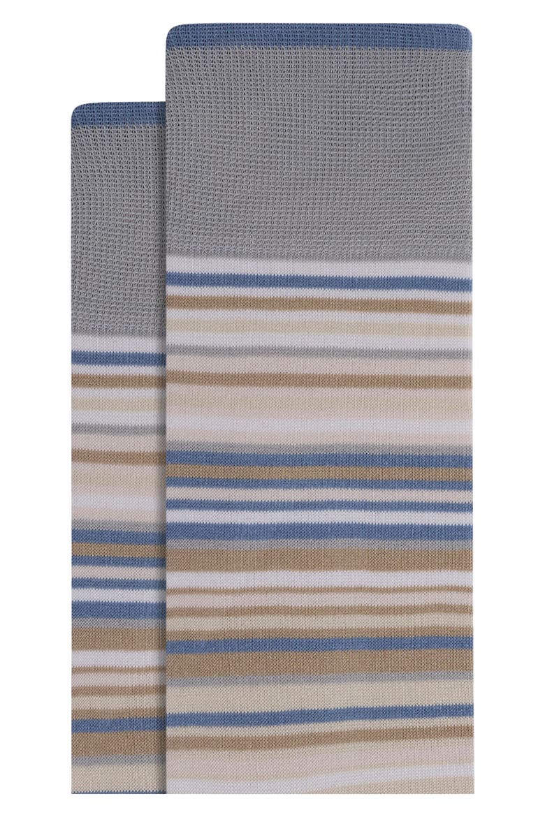 Stripe Mercerized Cotton Blend Dress Socks, Alternate, color, STONE