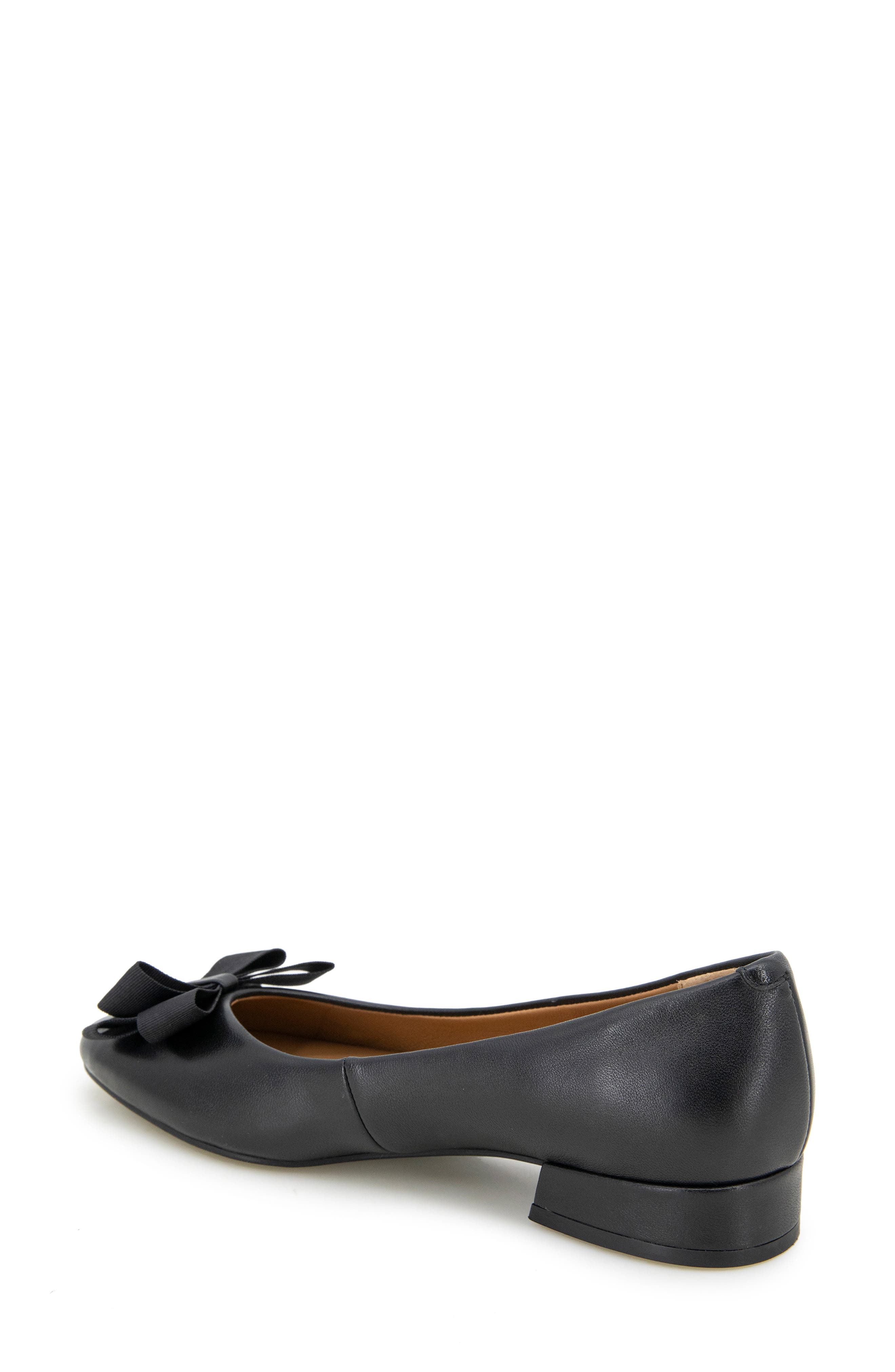 Gentle Souls Abigail Bow Pump, Alternate, color, Black Leather