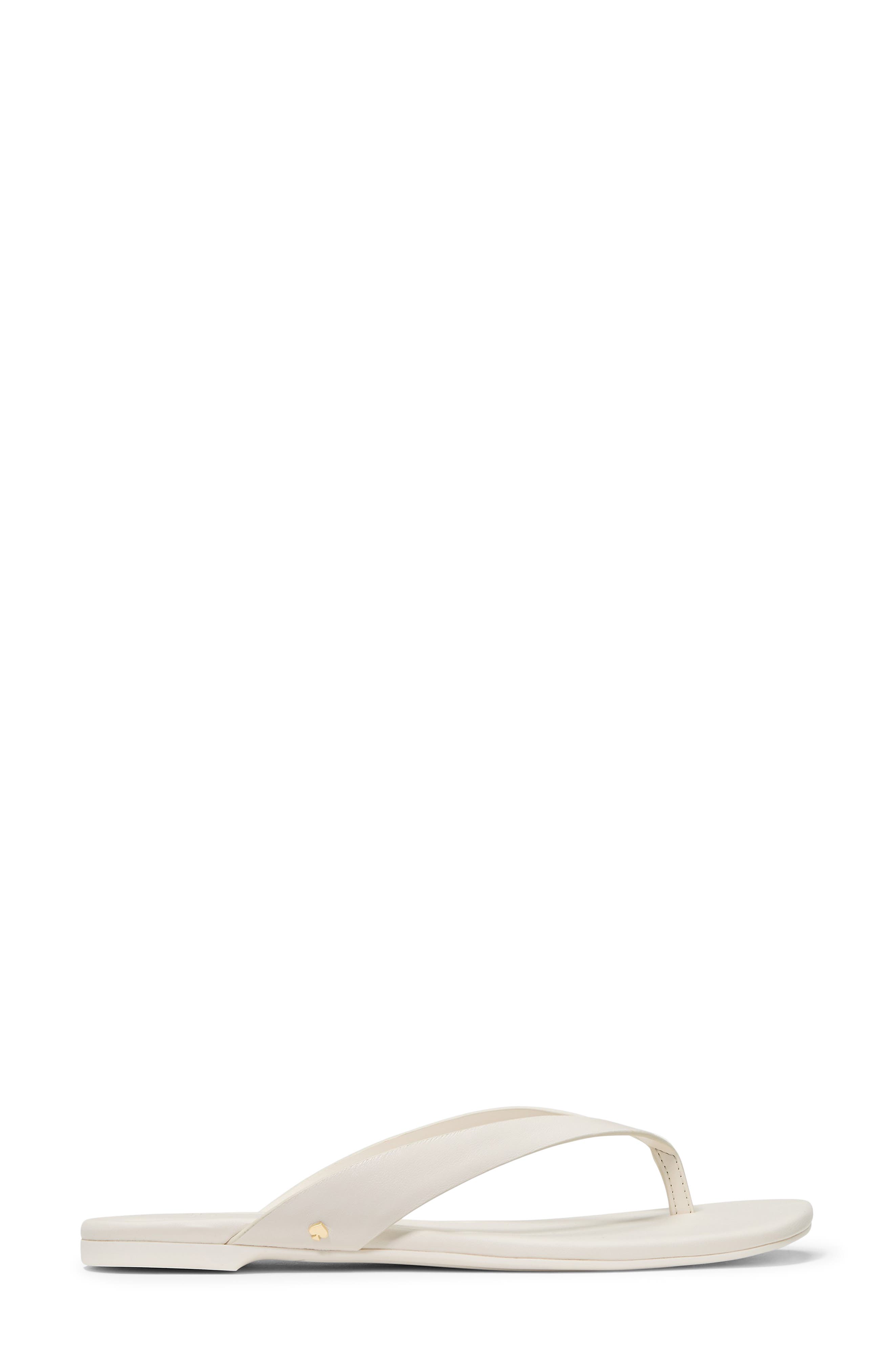 sandie flip flop, Alternate, color, CREAM.
