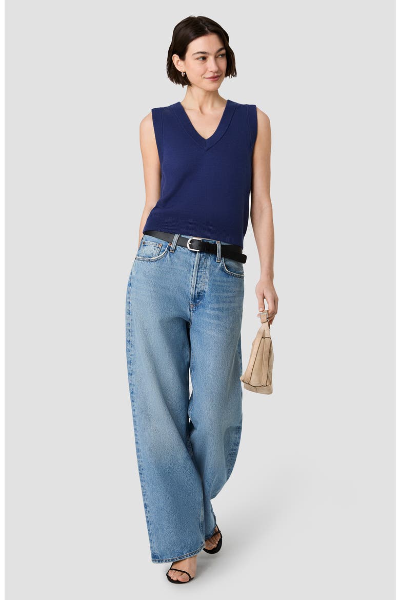 Willa V Neck Sweater Vest, Alternate, color, ROYAL BLUE (WILLA)
