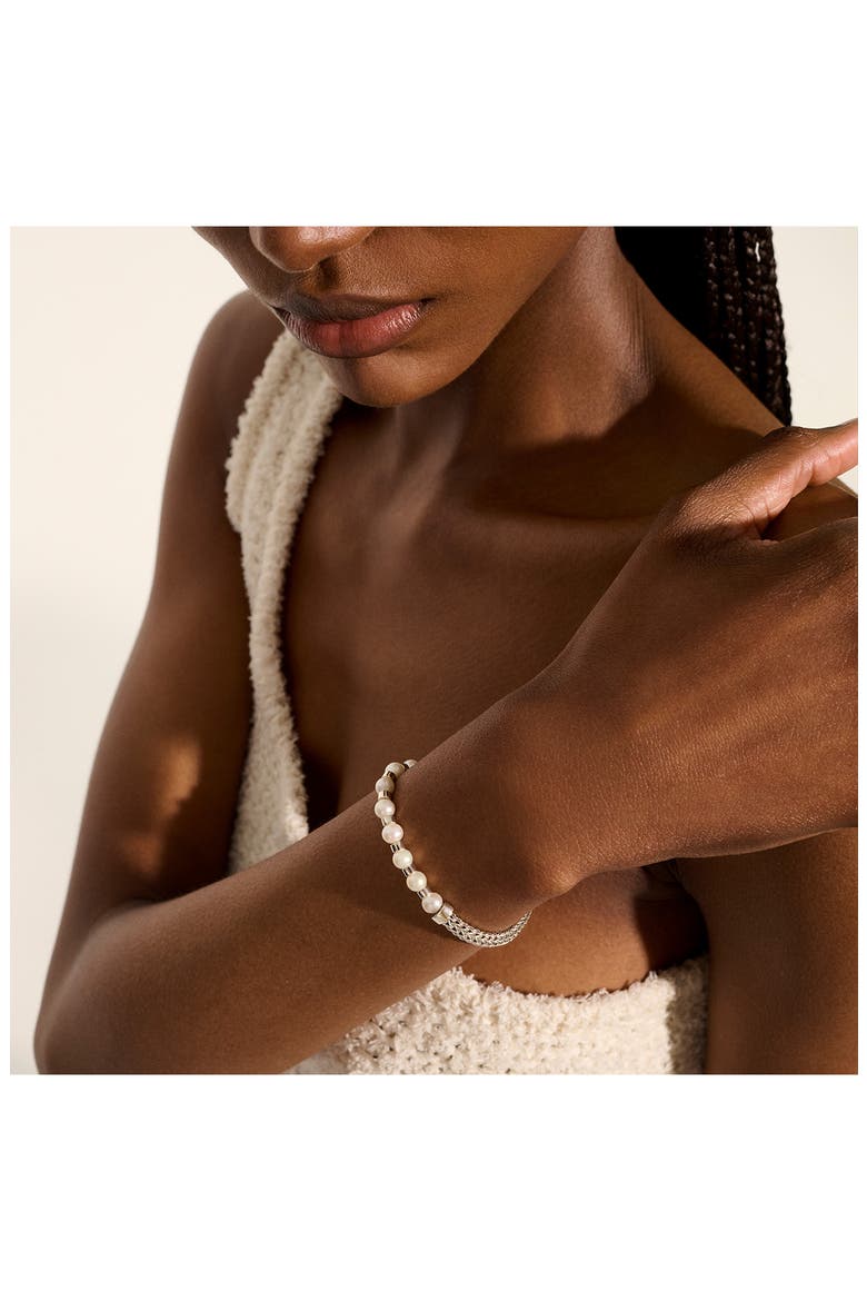 JH Essential Pearl Bracelet, Sterling Silver, Alternate, color, SILVER