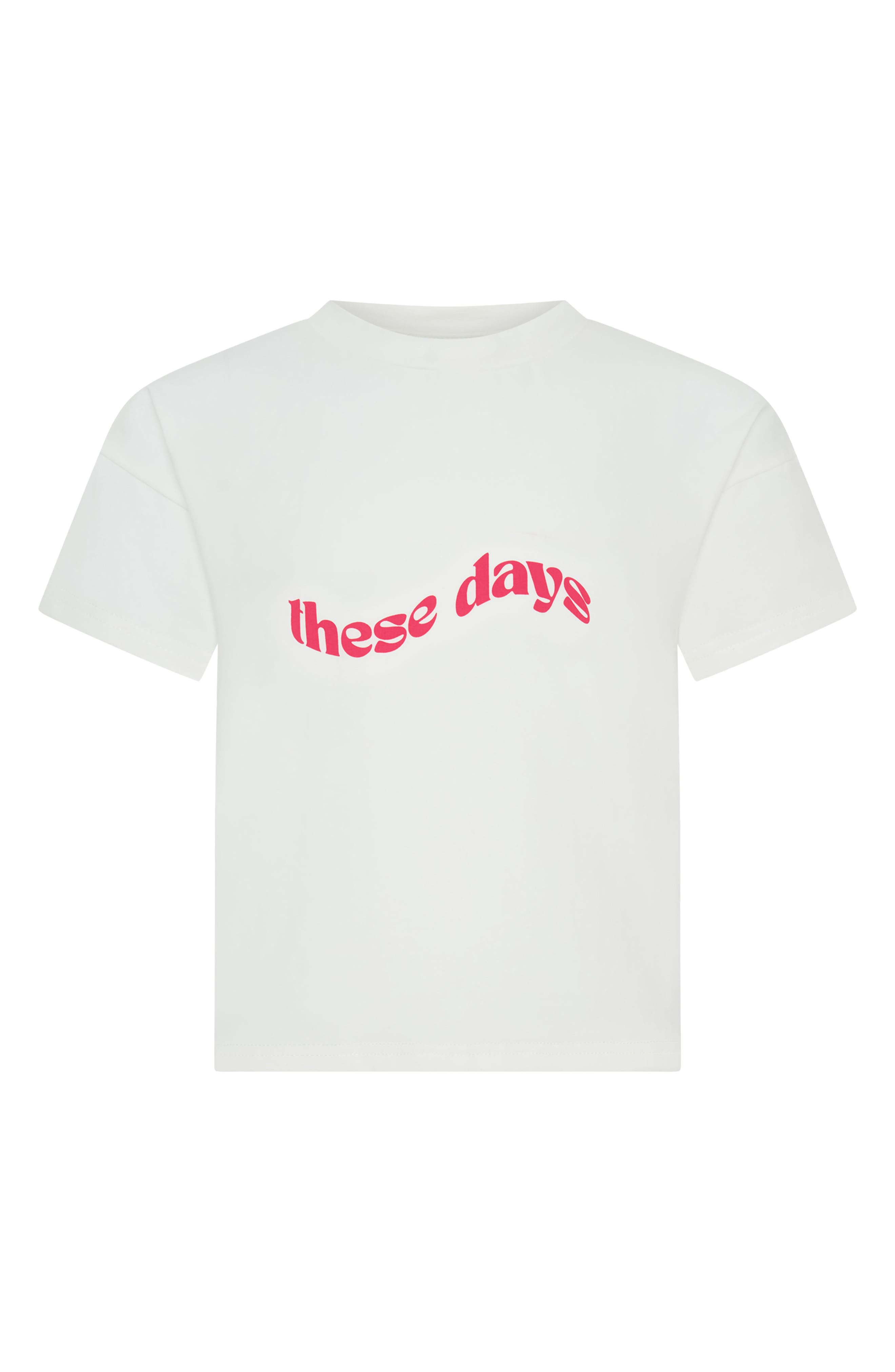 TINY TRIBE Kids' These Days Cotton Graphic T-Shirt