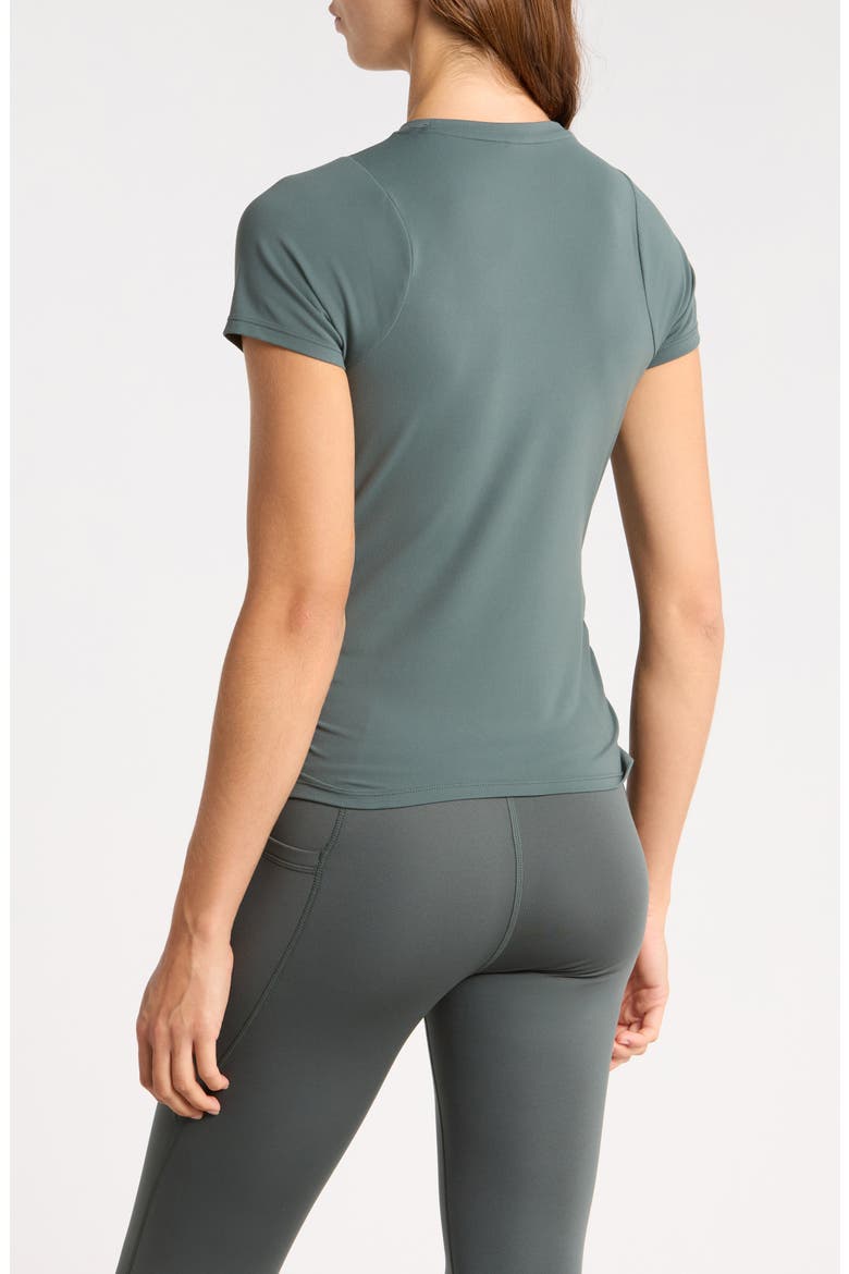 Serenity Side Ruched T-Shirt, Alternate, color, GREEN URBAN