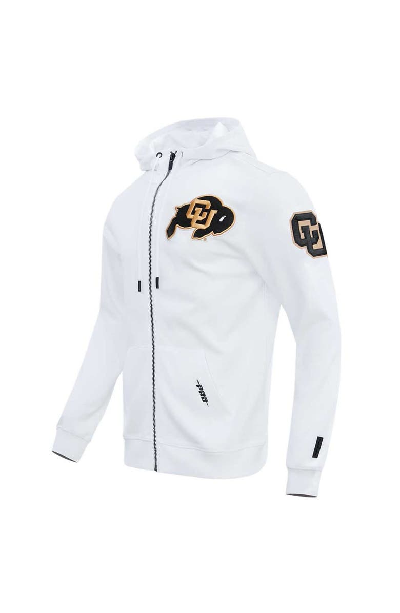 PRO STANDARD Men's Pro Standard White Colorado Buffaloes Classic Full-Zip Hoodie, Alternate, color, 