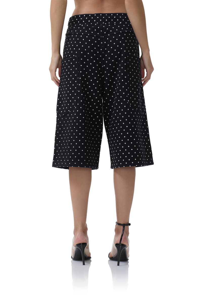 Conrad Polka Dot Bermuda Shorts, Alternate, color, NOIR MICRO DOT