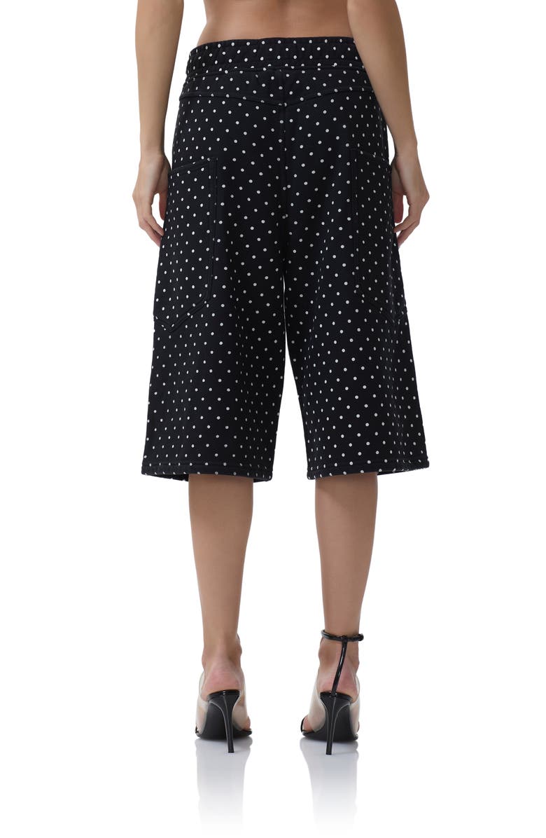 AFRM Conrad Polka Dot Bermuda Shorts, Alternate, color, Noir Micro Dot
