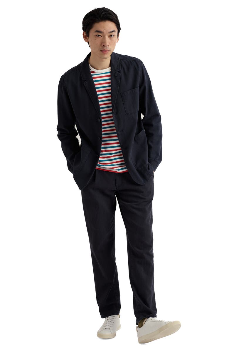 Seasalt Cornwall Sailor Stripe Long Sleeve Organic Cotton T-Shirt, Alternate, color, Duet Mini Cornish Cardinal
