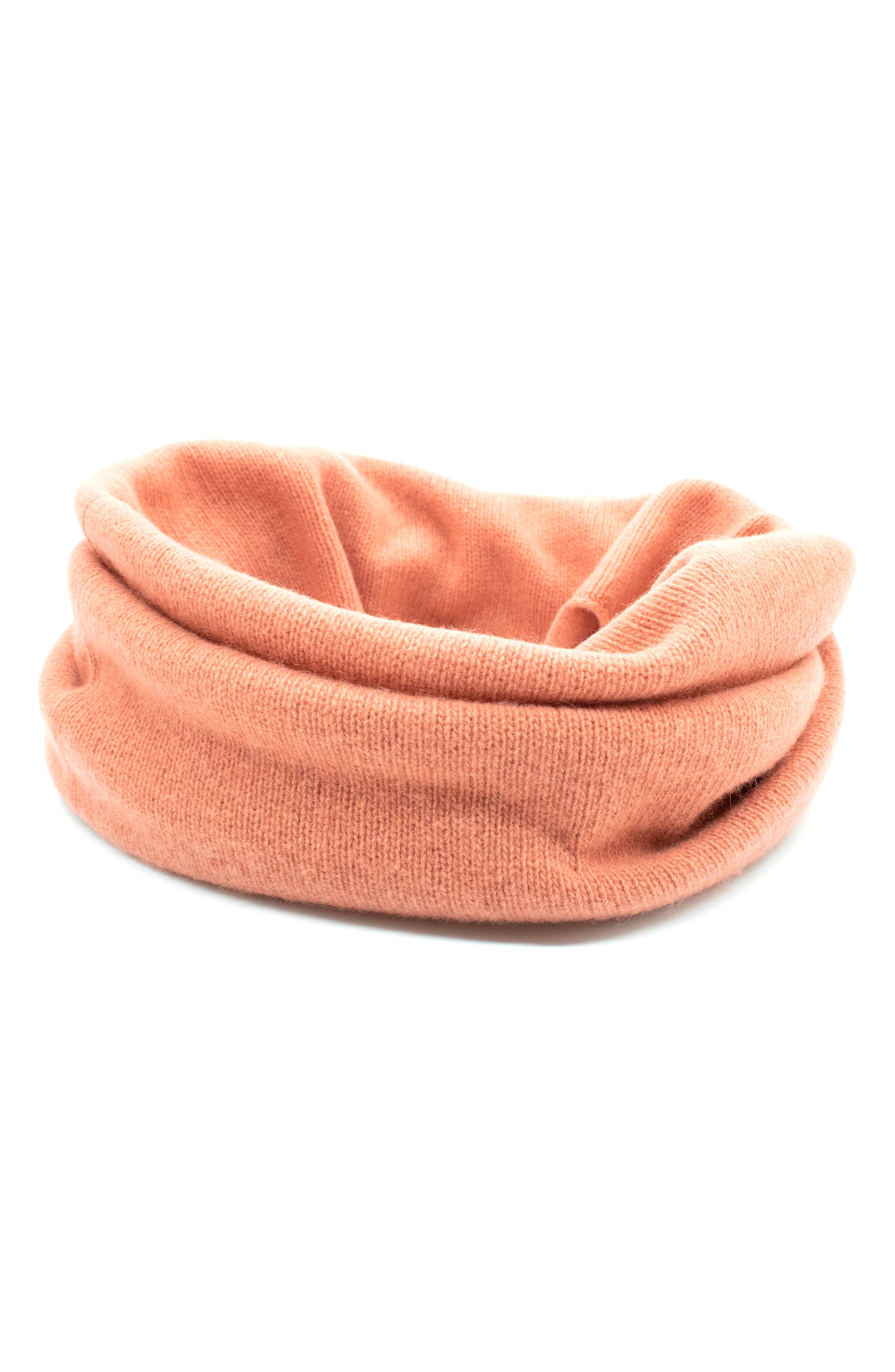 Portolano Cashmere Neck Warmer In Brown