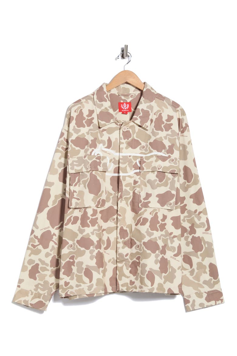 Camo Print Field Shacket, Alternate, color, CAMO