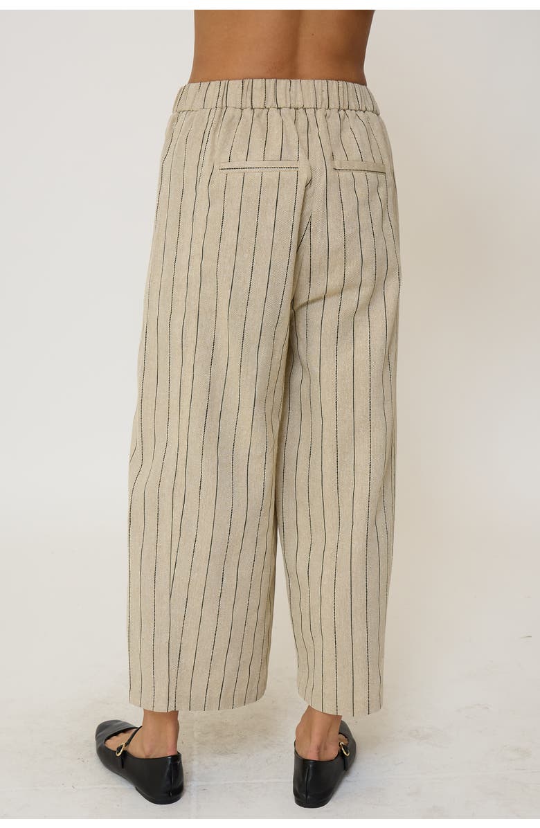 Central Park West Women's Rose Mid Rise Pleated Straight Pants, Alternate, color, Khaki