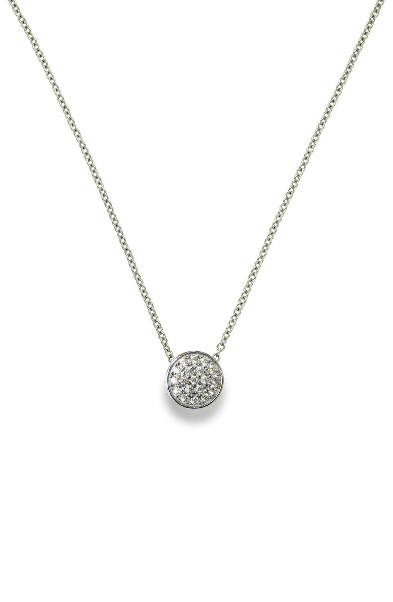 Liza Schwartz Pavé Circle Necklace, Main, color,
