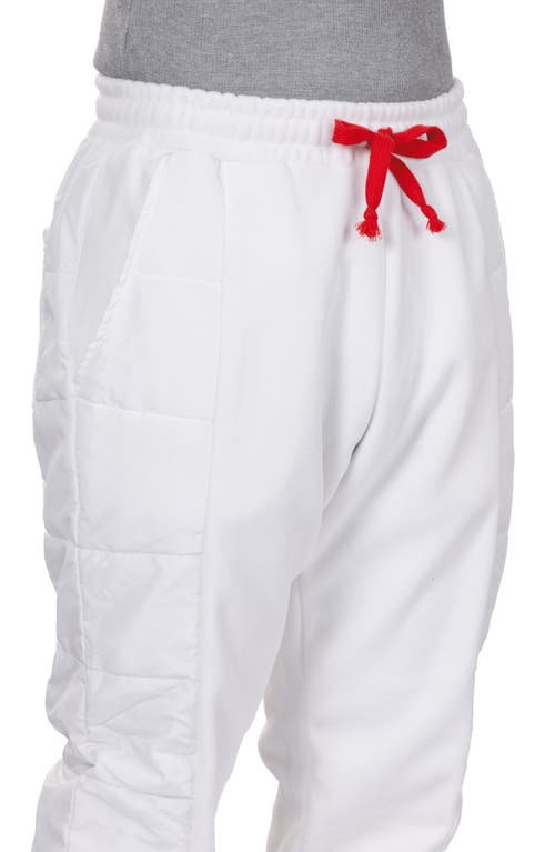 Vast Ripstop Fleece Lined Joggers In White