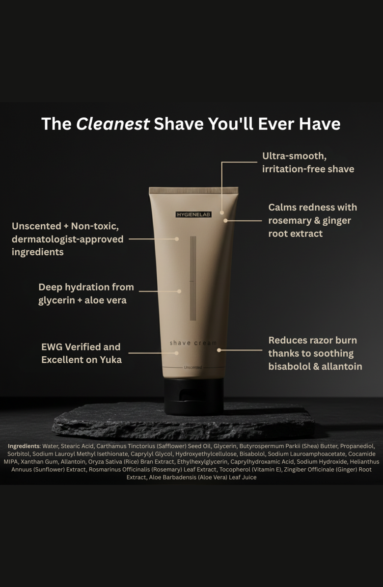 HygieneLab Fragrance-Free Shave Cream, Alternate, color, Neutral