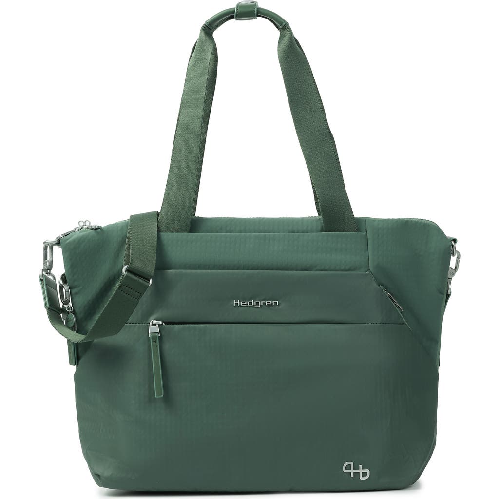Hedgren Kicho Rfid Laptop Tote In Duck Green