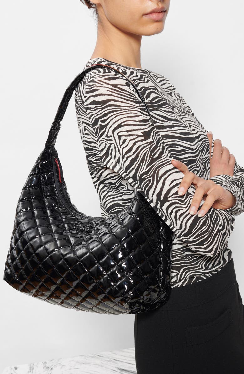 MZ Wallace Metro Quilted Nylon Shoulder Bag, Alternate, color,