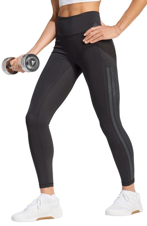 Optime Training 3-Stripes 7/8 High Waist Leggings