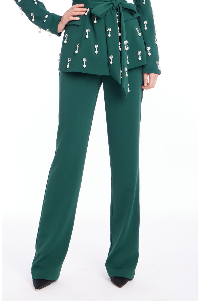 Crepe Straight Leg Pants, Main, color, PINE