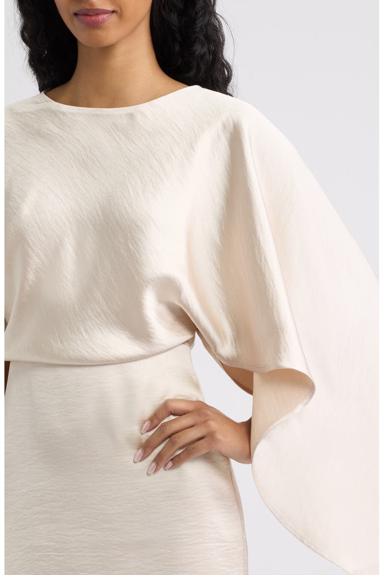 Muse Drape Drop Waist Dress, Alternate, color, IVORY