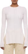 Helmut Lang Slit Rib Knit Top