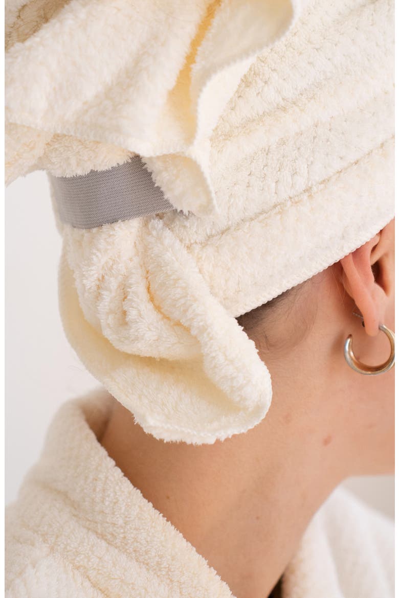 Super Hero XL Hair Towel, Alternate, color, SALT WHITE
