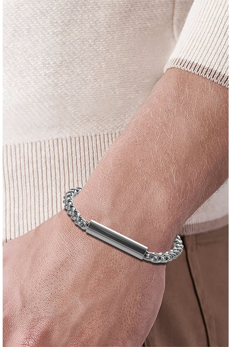Wheat Chain Bracelet, Alternate, color, SILVER