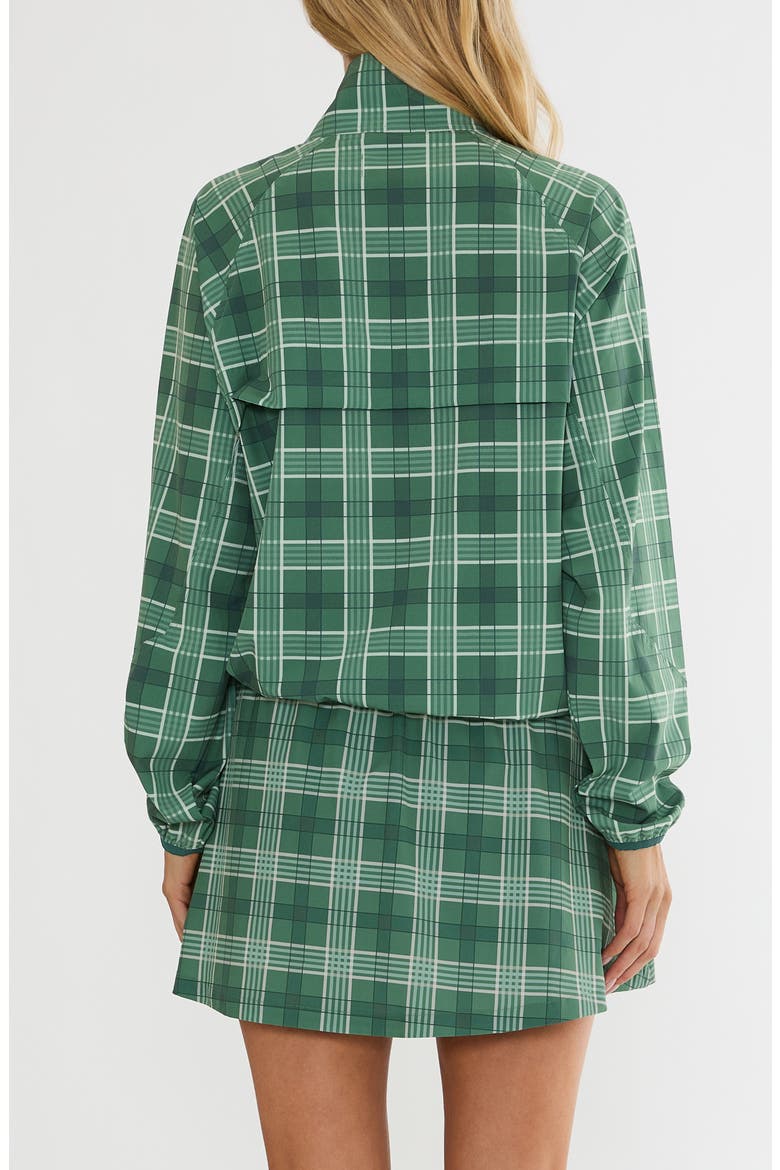 Atticus Plaid Quarter Zip Pullover Jacket, Alternate, color, FAIRWAY PLAID