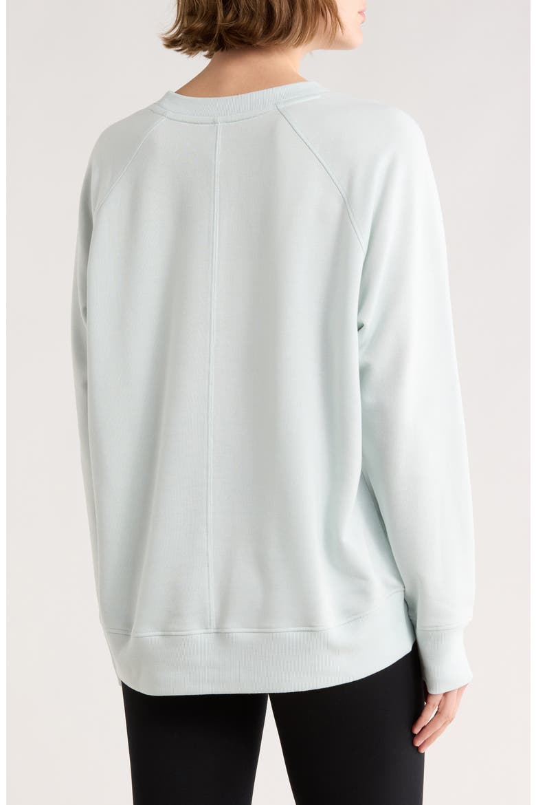 Drew Crewneck Sweatshirt, Alternate, color, BLUE FLOW