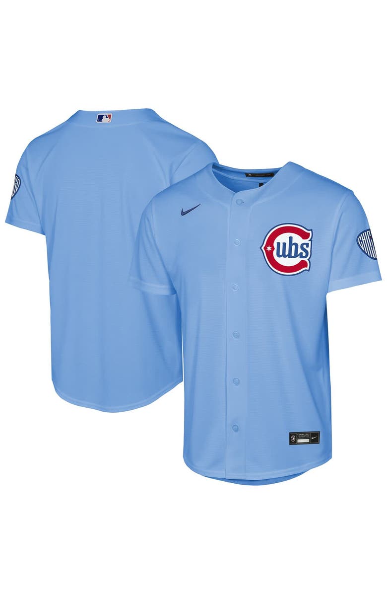 Nike Youth Nike  Light Blue Chicago Cubs Alternate 2 Stadium Jersey, Main, color, Light Blue