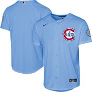 Nike Youth Nike  Light Blue Chicago Cubs Alternate 2 Stadium Jersey
