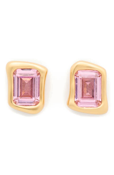 molten glass stud earrings