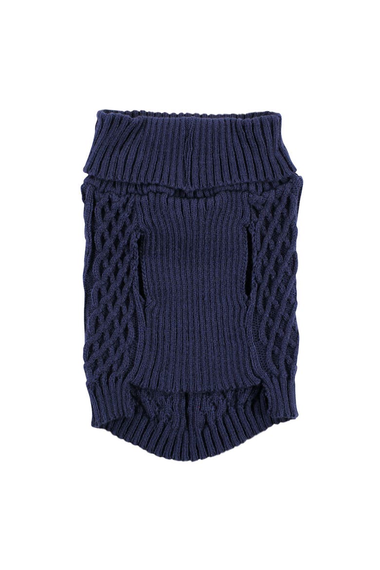 Pet Sweater, Alternate, color, Navy