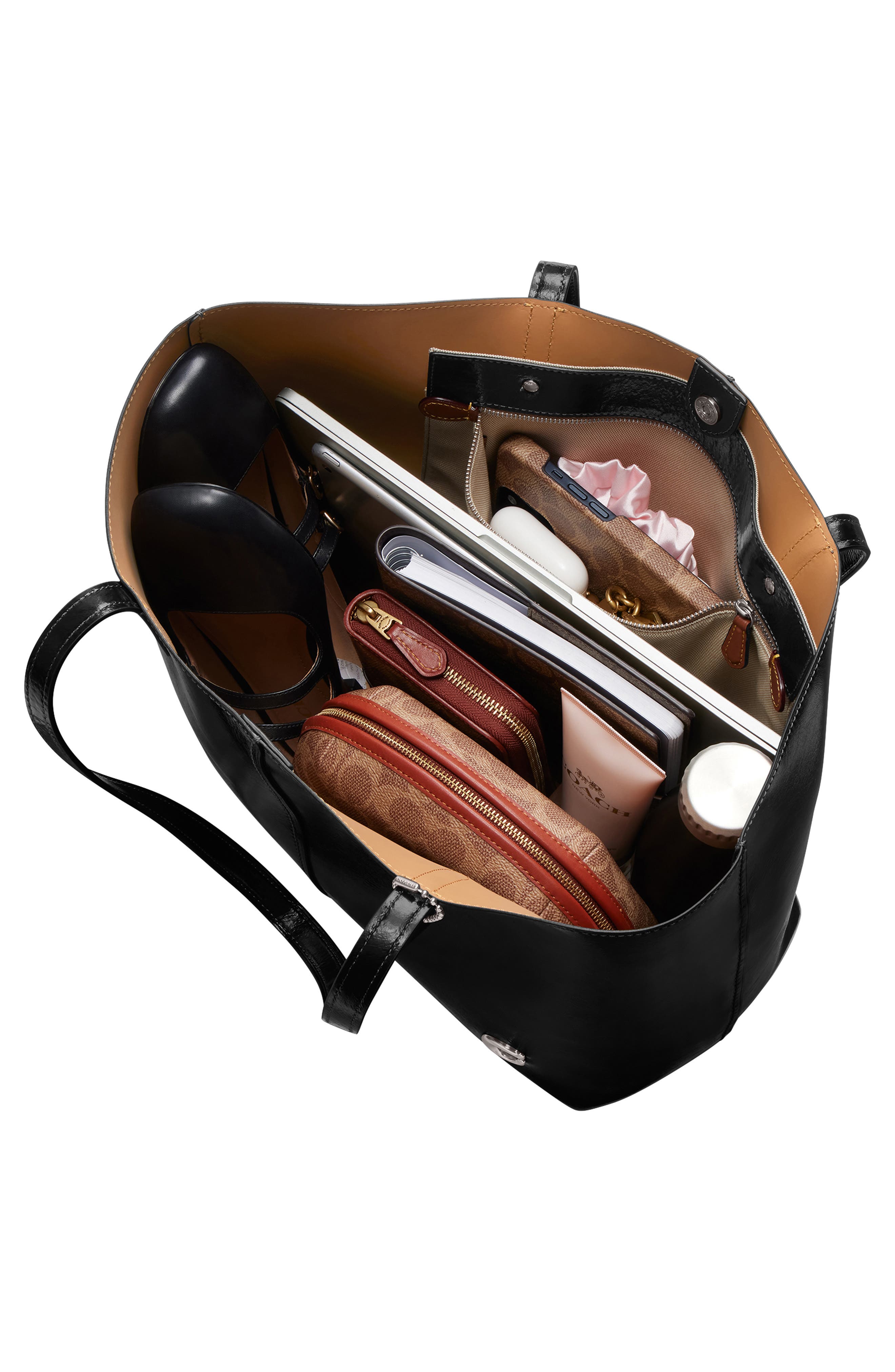 COACH North Leather Tote, Alternate, color, 