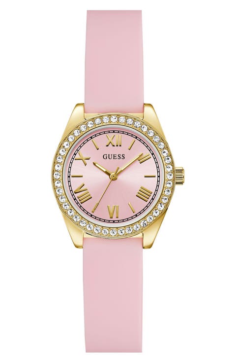 Mini Luna Silicone Strap Watch, 30mm