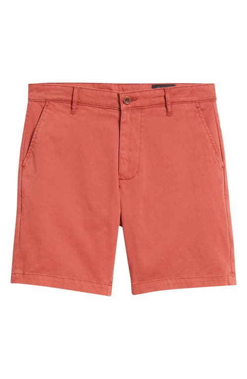 Ag Wanderer 8.5-inch Stretch Cotton Chino Shorts In Orange