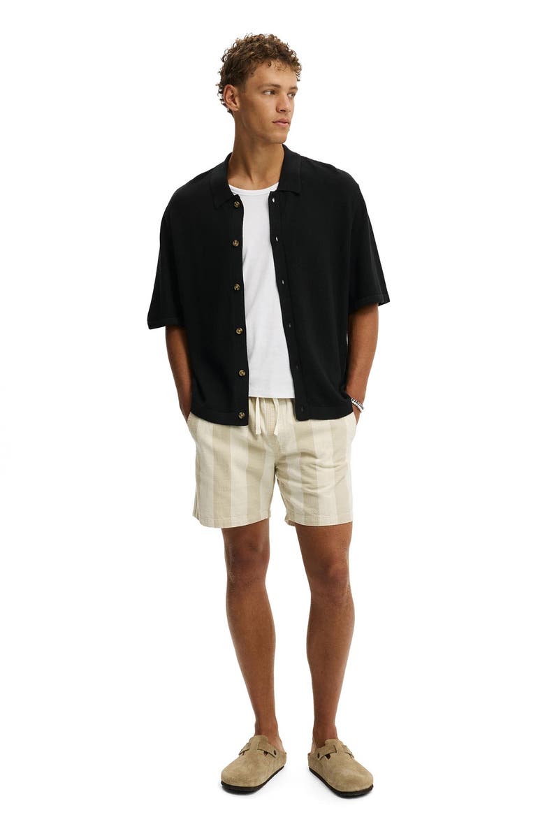 Cotton On Men's Box Fit Knit Shirt, Alternate, color, Washed Black