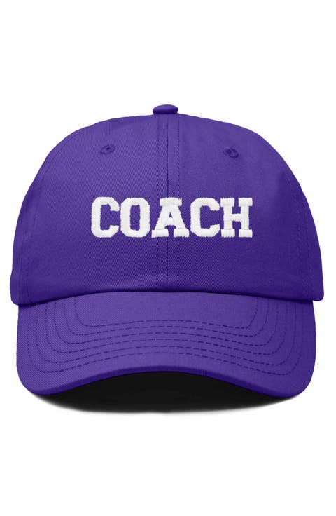 Coach Embroidered Sports Dad Cap