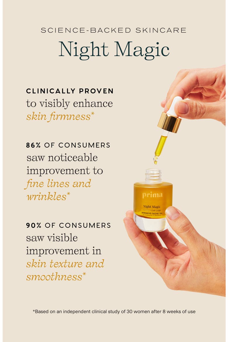 Night Magic 300mg CBD Intensive Moisturizing Face Oil, Alternate, color, NO COLOR