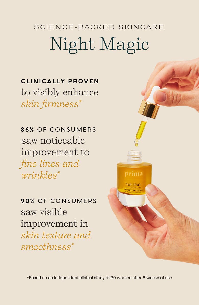 Prima Night Magic 300mg CBD Intensive Moisturizing Face Oil, Alternate, color, 
