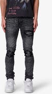 mnml Rhinestone Distressed Skinny Jeans