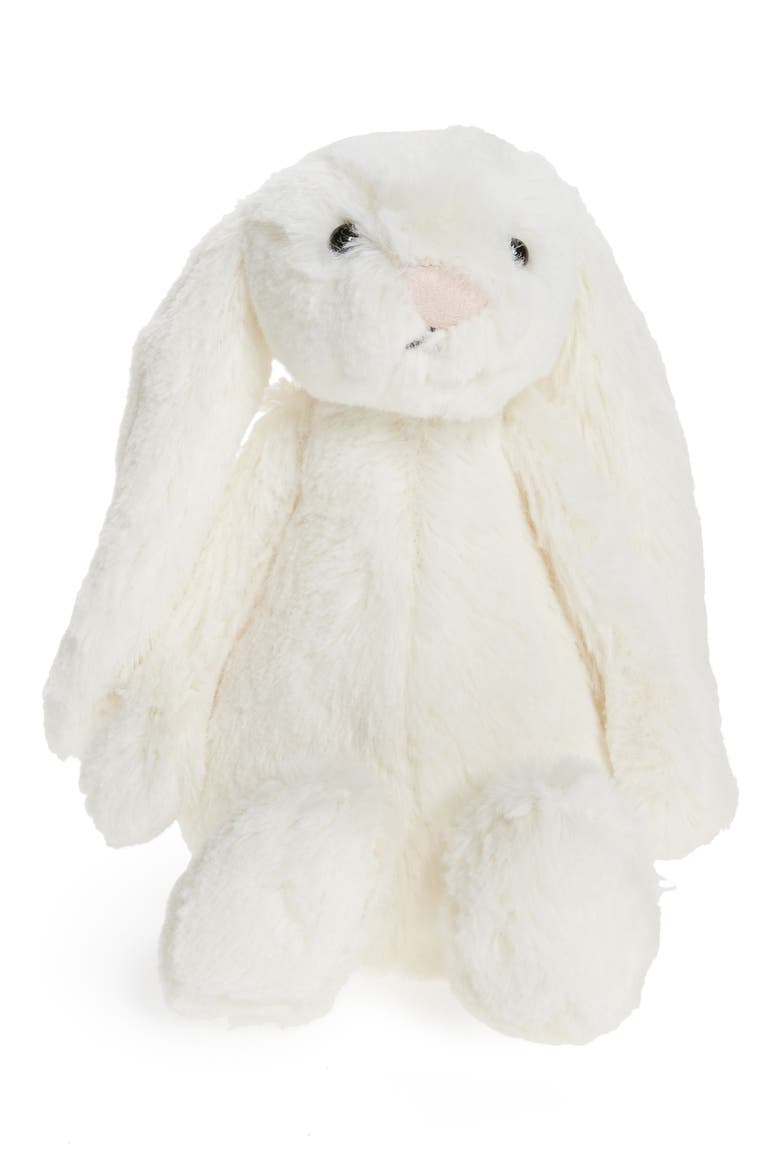 Small Bashful Bunny 7-Inch Plushie, Main, color, CREAM